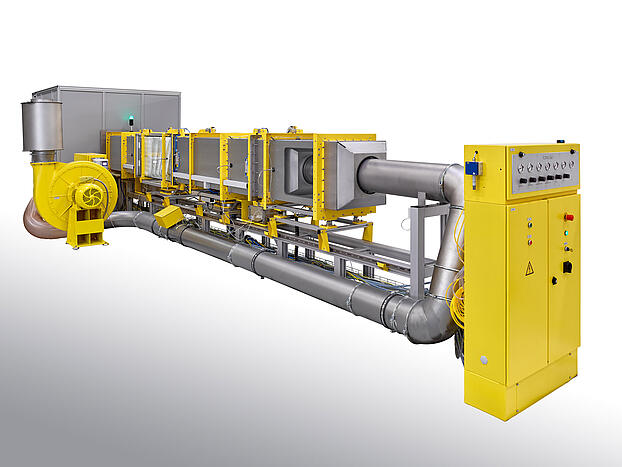 Gesamtansicht des Pr&uuml;fstandes ALF 114 f&uuml;r Allgemeine Luftfilter