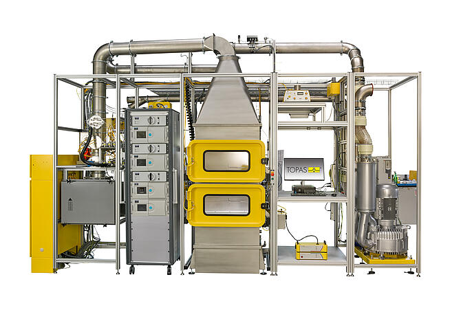 FCT 113 Brennstoffzellen Ansaugluftfilter Pr&uuml;fstand, Vorderansicht